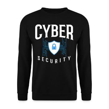 Cyber Security Information Computer Sicherheit - Unisex Pullover - Schwarz - Vorne - Alina (178cm) & Michal (187cm)