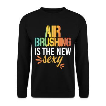 Airbrushing New Sexy Cool Graffiti - Unisex Sweatshirt - black - Front - Alina (178cm) & Michal (187cm)