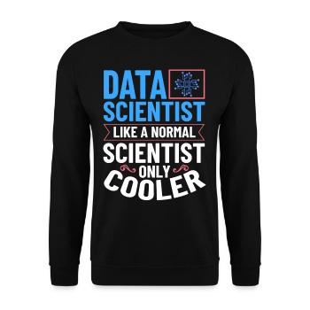 Datenwissenschaftler Data Science Wissenschaft - Unisex Pullover - Schwarz - Vorne - Alina (178cm) & Michal (187cm)