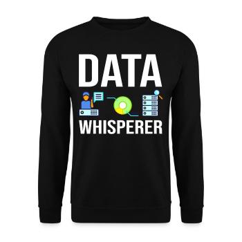 Datenwissenschaftler Data Science Wissenschaft - Unisex Pullover - Schwarz - Vorne - Alina (178cm) & Michal (187cm)