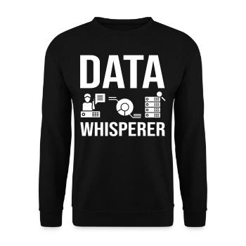 Datenwissenschaftler Data Science Wissenschaft - Unisex Pullover - Schwarz - Vorne - Alina (178cm) & Michal (187cm)