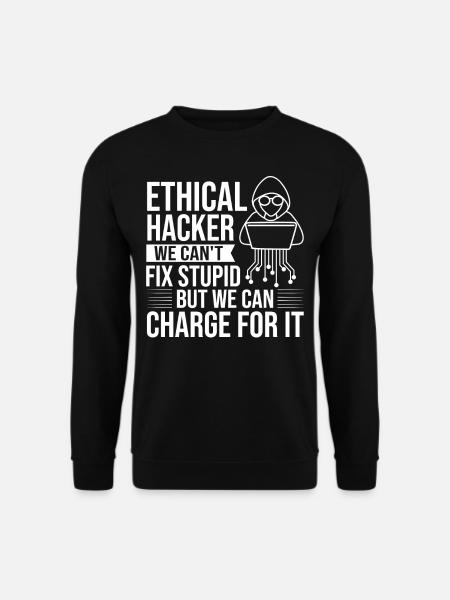 Ethical Hacker Security Computer Hacking - Unisex Sweatshirt - black