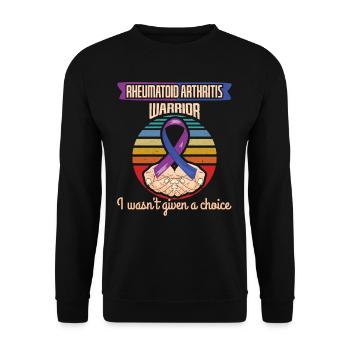 Rheumatoid Arthritis Warrior - Unisex Sweatshirt - black - Front - Alina (178cm) & Michal (187cm)