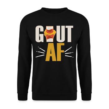 Gout AF Arthritis Awareness - Unisex Sweatshirt - black - Front - Alina (178cm) & Michal (187cm)