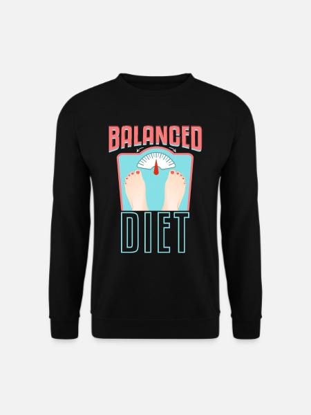 Balanced Diet - Unisex Sweatshirt - black