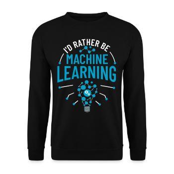Maschinelles Lernen Künstliche Intelligenz AI - Unisex Pullover - Schwarz - Vorne - Alina (178cm) & Michal (187cm)