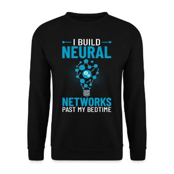 Maschinelles Lernen Künstliche Intelligenz AI - Unisex Pullover - Schwarz - Vorne - Alina (178cm) & Michal (187cm)