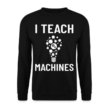 Maschinelles Lernen Künstliche Intelligenz AI - Unisex Pullover - Schwarz - Vorne - Alina (178cm) & Michal (187cm)
