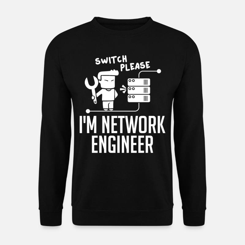 Netzwerkingenieur Network Engineer Computer - Unisex Pullover - Schwarz