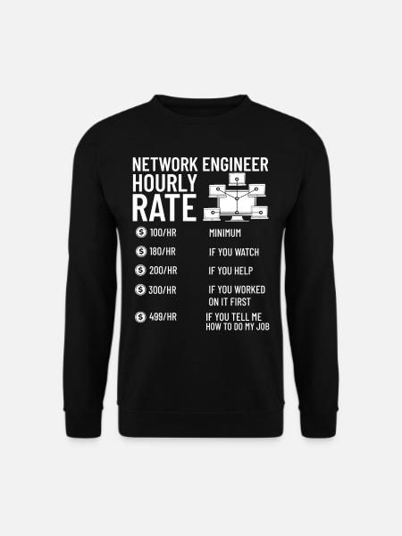 Netzwerkingenieur Network Engineer Computer - Unisex Sweatshirt - black