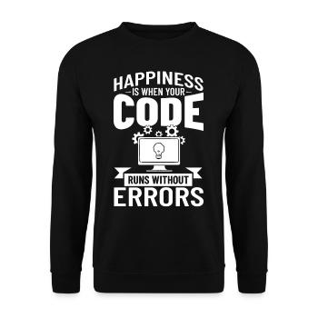 Software Development Software Developer Developer - Unisex Sweatshirt - black - Front - Alina (178cm) & Michal (187cm)