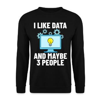 Software Development Software Developer Developer - Unisex Sweatshirt - black - Front - Alina (178cm) & Michal (187cm)