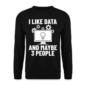 Software Development Software Developer Developer - Unisex Sweatshirt - black - Front - Alina (178cm) & Michal (187cm)