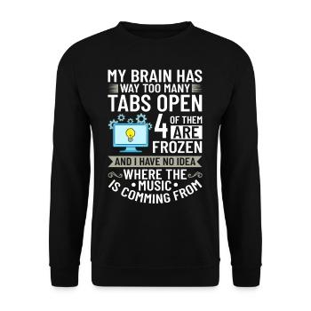 Software Development Software Developer Developer - Unisex Sweatshirt - black - Front - Alina (178cm) & Michal (187cm)