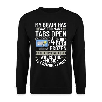 Software Development Software Developer Developer - Unisex Sweatshirt - black - Front - Alina (178cm) & Michal (187cm)