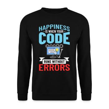 Software Development Software Developer Developer - Unisex Sweatshirt - black - Front - Alina (178cm) & Michal (187cm)