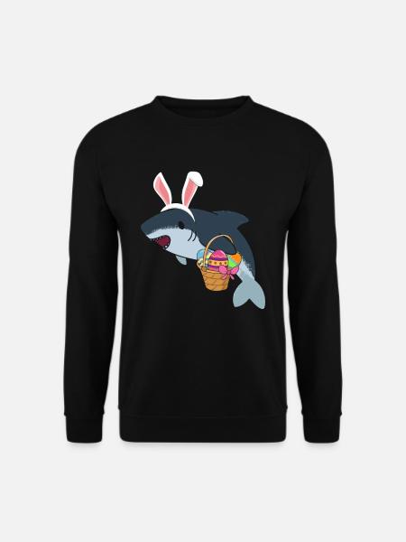 Easter Shark - Unisex Sweatshirt - black