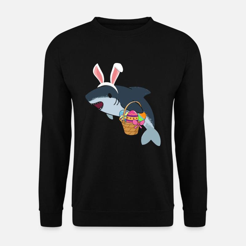 Easter Shark - Unisex Sweatshirt - black