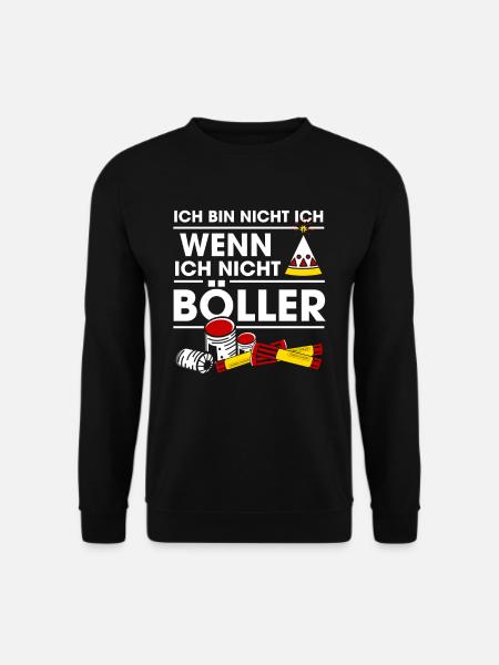Ich Bin Nicht Ich Wenn Ich Nicht Böller Feuerwerk - Unisex Pullover - Schwarz