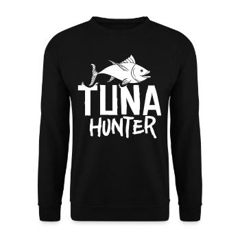 Thon rouge Pêcheur de thon rouge Grec - Sweat-shirt Unisexe - noir - Devant - Alina (178cm) & Michal (187cm)