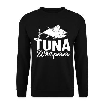 Thon rouge Pêcheur de thon rouge Grec - Sweat-shirt Unisexe - noir - Devant - Alina (178cm) & Michal (187cm)