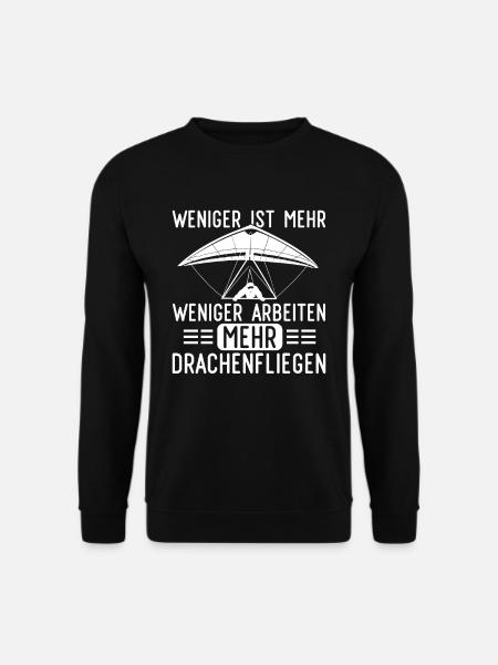 Weniger Arbeiten Mehr Paragleiten Gleitschirm - Unisex Pullover - Schwarz
