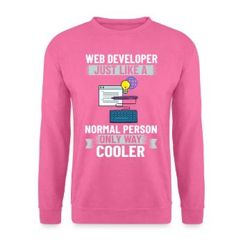 Web Entwicklung Webentwickler Entwickler Manager - Unisex Pullover - Pink - Vorne