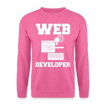 Web Entwicklung Webentwickler Entwickler Manager - Unisex Pullover - Pink - Vorne