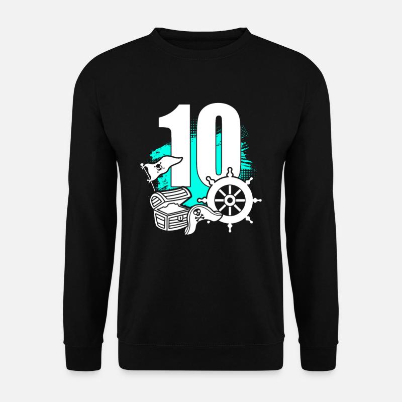Pirate 10 years old - Unisex Sweatshirt - black