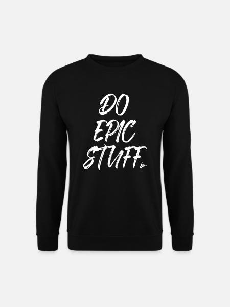 Do Epic Stuff Surfer Surfing Shaka Windsurfer Surf - Unisex Pullover - Schwarz