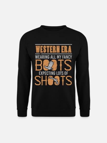 Wearing Fancy Boots Expecting Shoots - Unisex Sweatshirt - black