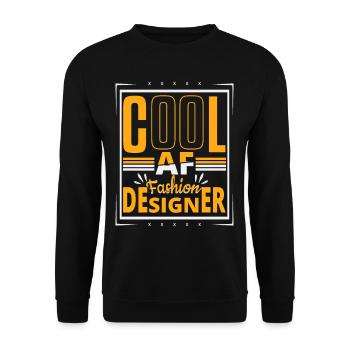 AF Fashion Designer - Unisex Sweatshirt - black - Front - Alina (178cm) & Michal (187cm)
