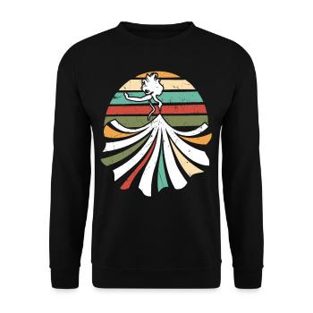 Dress Fashion Dress Vintage - Unisex Sweatshirt - black - Front - Alina (178cm) & Michal (187cm)