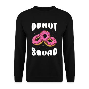 Escouade Donut - Sweat-shirt Unisexe - noir - Devant - Alina (178cm) & Michal (187cm)