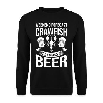 Crabs Cooking Pot Tails Crab Lobster - Unisex Sweatshirt - black - Front - Alina (178cm) & Michal (187cm)