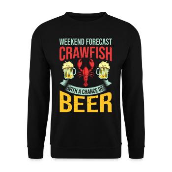 Crabs Cooking Pot Tails Crab Lobster - Unisex Sweatshirt - black - Front - Alina (178cm) & Michal (187cm)