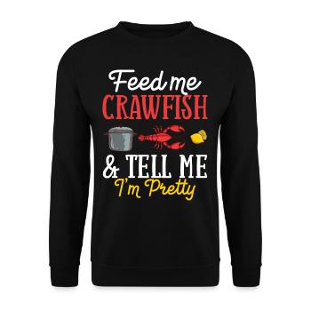 Crabs Cooking Pot Tails Crab Lobster - Unisex Sweatshirt - black - Front - Alina (178cm) & Michal (187cm)