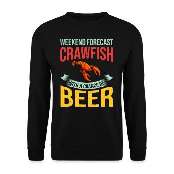 Krebse Kochen Topf Schwänze Krabben Hummer - Unisex Pullover - Schwarz - Vorne - Alina (178cm) & Michal (187cm)