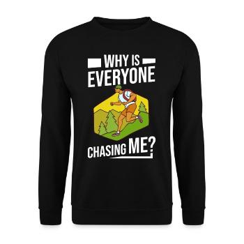 Cross Country Running Crosslauf Geländelauf Laufen - Sweat-shirt Unisexe - noir - Devant - Alina (178cm) & Michal (187cm)