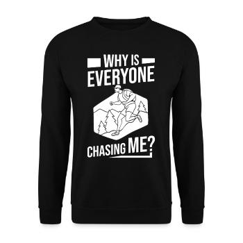 Cross Country Running Crosslauf Geländelauf Laufen - Sweat-shirt Unisexe - noir - Devant - Alina (178cm) & Michal (187cm)