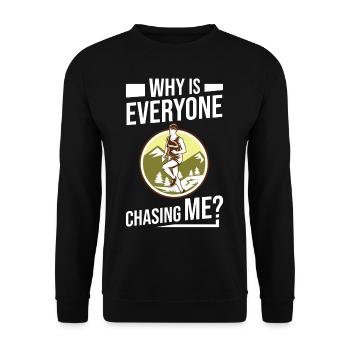Cross Country Running Crosslauf Geländelauf Laufen - Sweat-shirt Unisexe - noir - Devant - Alina (178cm) & Michal (187cm)