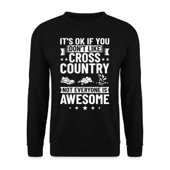 Cross Country Running Crosslauf Geländelauf Laufen - Sweat-shirt Unisexe - noir - Devant - Alina (178cm) & Michal (187cm)