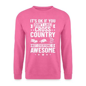 Cross Country Running Crosslauf Geländelauf Laufen - Unisex Sweatshirt - pink - Front