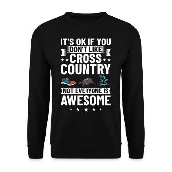Cross Country Running Crosslauf Geländelauf Laufen - Sweat-shirt Unisexe - noir - Devant - Alina (178cm) & Michal (187cm)