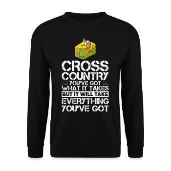 Cross Country Running Crosslauf Geländelauf Laufen - Sweat-shirt Unisexe - noir - Devant - Alina (178cm) & Michal (187cm)