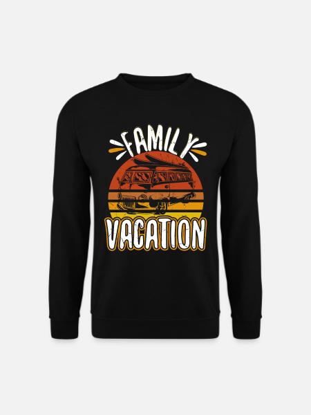 Vacation Surfing Bus Beaches - Unisex Sweatshirt - black