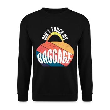 Touch My Baggage Lugagge Travel - Unisex Sweatshirt - black - Front - Alina (178cm) & Michal (187cm)