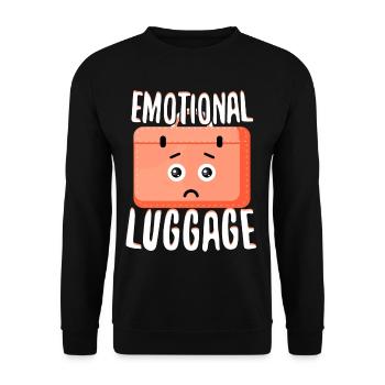 Luggage Baggage Emotions - Unisex Sweatshirt - black - Front - Alina (178cm) & Michal (187cm)