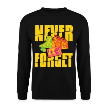 Forget Walkman Roller Blade Stereo - Unisex Sweatshirt - black - Front - Alina (178cm) & Michal (187cm)