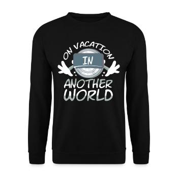 Vacation In Another World - Unisex Sweatshirt - black - Front - Alina (178cm) & Michal (187cm)
